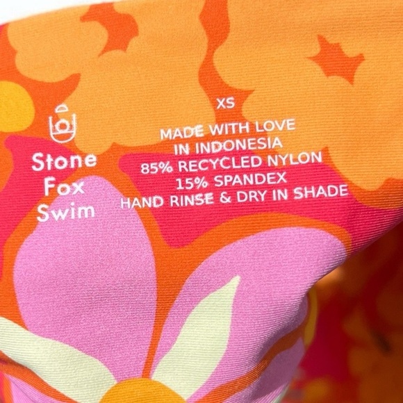 🌻NEW w.tags REVOLVE Stone Fox Swim Lei Lei Inez Bikini Top Size XS - Picture 4 of 6